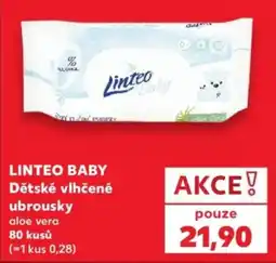 Kaufland Linteo baby dětské vlhčené ubrousky aloe vera nabídka