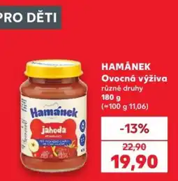 Kaufland Hamánek ovocná výživa nabídka