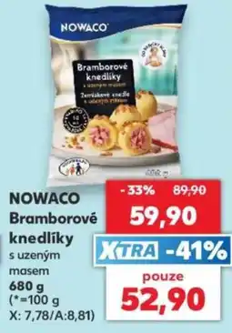 Kaufland Nowaco bramborové knedlíky s uzeným masem nabídka