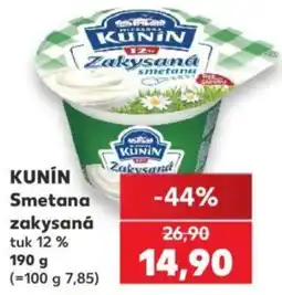 Kaufland Kunín smetana zakysaná nabídka