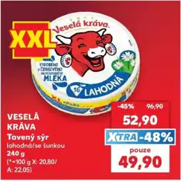 Kaufland Veselá kráva Tavený sýr lahodná/se šunkou nabídka