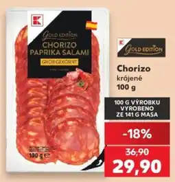 Kaufland K Gold Edition Chorizo Paprika Salami nabídka
