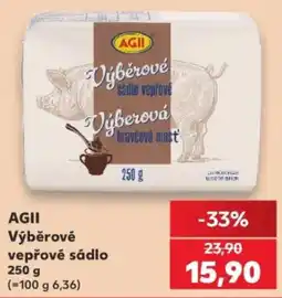 Kaufland Agii výběrové vepřové sádlo nabídka