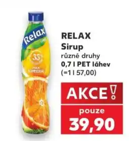 Kaufland Relax sirup nabídka