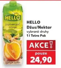 Kaufland Hello džus/nektar vybrané druhy nabídka