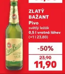Kaufland Zlatý Bažant Pivo nabídka