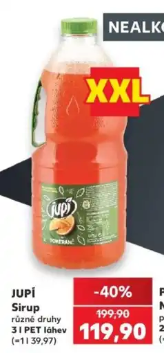 Kaufland Jupí sirup různé druhy nabídka