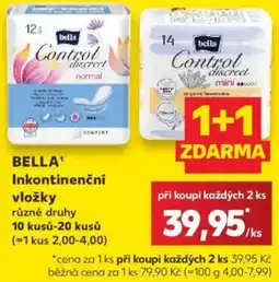 Kaufland Bella inkontinenční vložky nabídka