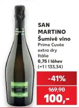Kaufland San martino šumivé víno prime cuvée extra dry nabídka