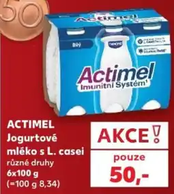 Kaufland Actimel jogurtové mléko s L. casei nabídka