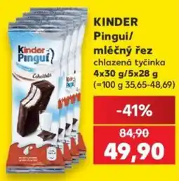 Kaufland Kinder Pinguí mléčný řez nabídka