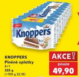 Kaufland Knoppers Plněné oplatky nabídka
