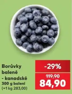 Kaufland Borůvky kanadské nabídka