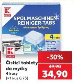 Kaufland K Classic čistící tablety do myčky nabídka