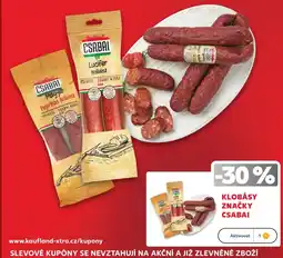 Kaufland Klobásy značky Csabai nabídka