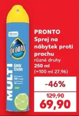 Kaufland Pronto sprej na nábytek proti prachu nabídka