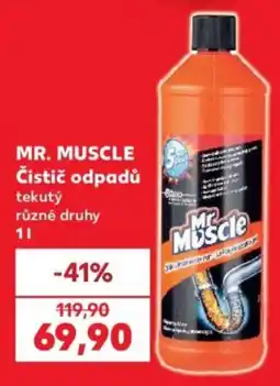 Kaufland Mr Muscle čistič odpadů tekutý nabídka