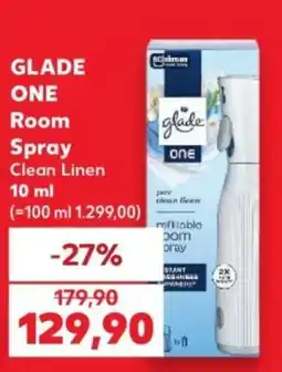 Kaufland Glade One Room Spray Clean Linen nabídka