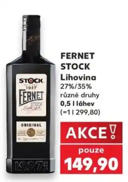 Kaufland Fernet stock nabídka