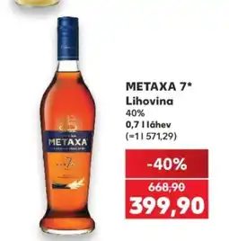 Kaufland Metaxa 7* lihovina nabídka