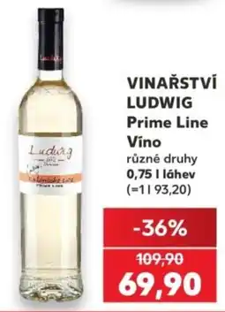 Kaufland Vinařství ludwig prime line víno nabídka