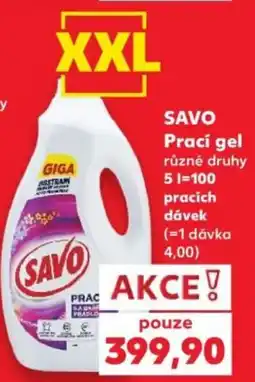 Kaufland Savo prací gel nabídka