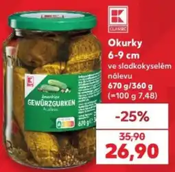 Kaufland K Classic Okurky nabídka