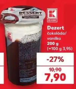 Kaufland K Classic dezert čokoláda/ vanilka nabídka