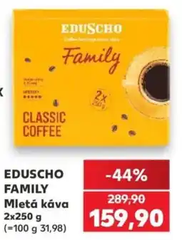 Kaufland Eduscho family mletá káva nabídka