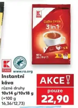 Kaufland K-Classic instantní káva nabídka