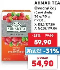 Kaufland Ahmad tea ovocný čaj nabídka