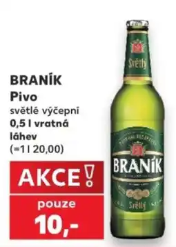 Kaufland Braník pivo světlé výčepní nabídka