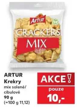 Kaufland Artur krekry mix solené/cibulové nabídka