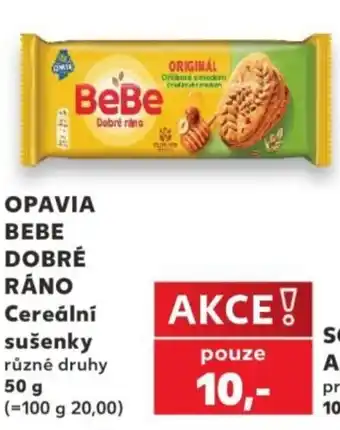 Opavia bebe dobré ráno cereální sušenky různé druhy