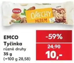 Kaufland Emco tyčinka ořechy medem nabídka