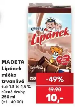 Kaufland Madeta lipánek mléko nabídka