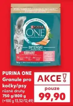 Kaufland Purina one granule pro kočky/psy různé druhy nabídka