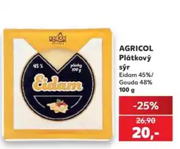 Kaufland Agricol Plátkový sýr nabídka