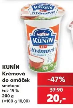 Kaufland Kunín krémová do omáček nabídka