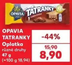 Kaufland Opavia tatranky oplatka nabídka