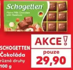 Kaufland Schoggetten čokoláda nabídka