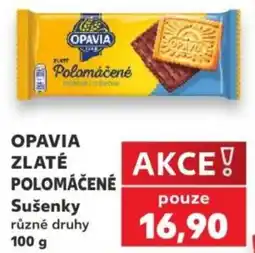 Kaufland Opavia zlaté polomáčené sušenky nabídka