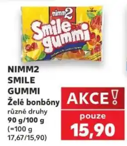 Kaufland Nimm2 smile gummi nabídka