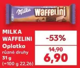 Kaufland Milka waffelini nabídka