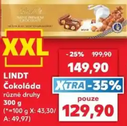 Kaufland Lindt čokoláda nabídka