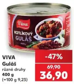 Kaufland Viva kotlíkový guláš nabídka