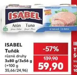 Kaufland Isabel tuňák nabídka