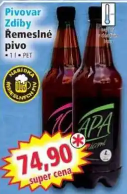 Norma Pivovar Zdiby Řemeslné pivo nabídka
