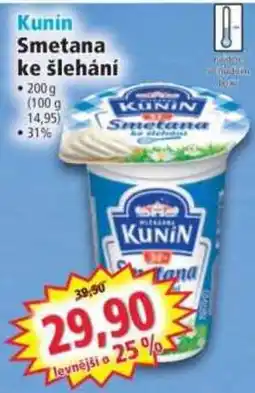 Norma Kunin smetana ke šlehání nabídka