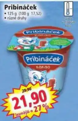 Norma Pribináček kakao nabídka